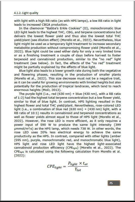 Controlled Environment Cannabis Horticulture: Methods and Strategies to Improve the Quality of Medicinal Cannabis - Chapter 4 (ebook) (still available)
