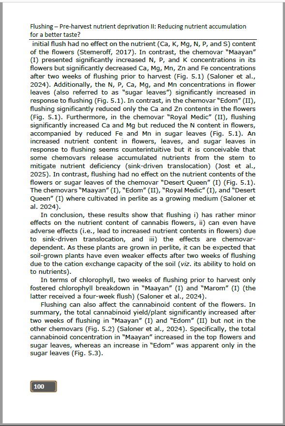 Controlled Environment Cannabis Horticulture: Methods and Strategies to Improve the Quality of Medicinal Cannabis - Chapter 5 (ebook) (still available)
