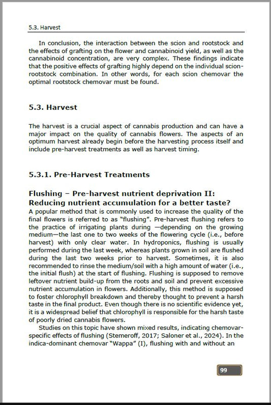 Controlled Environment Cannabis Horticulture: Methods and Strategies to Improve the Quality of Medicinal Cannabis - Chapter 5 (ebook) (still available)
