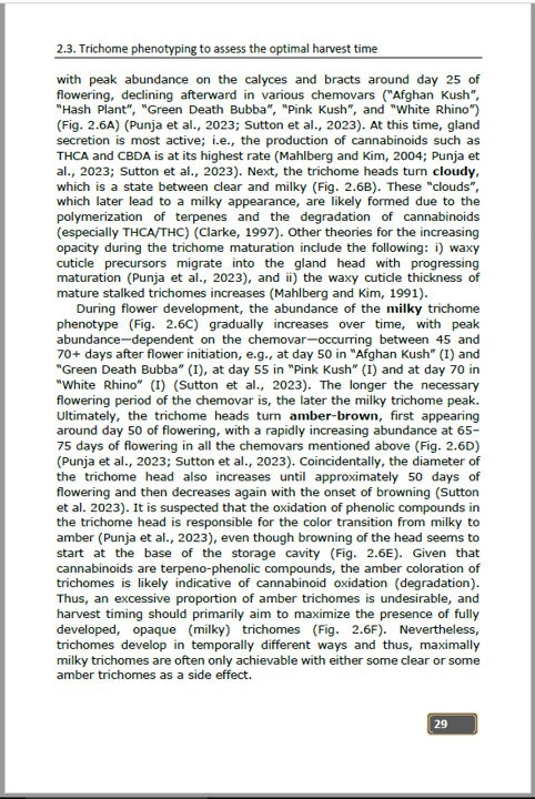 Controlled Environment Cannabis Horticulture: Methods and Strategies to Improve the Quality of Medicinal Cannabis - Chapter 1 & 2 (ebook) (still available)